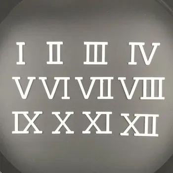 Plastová čísla římská bílá 30 mm - Dana 530