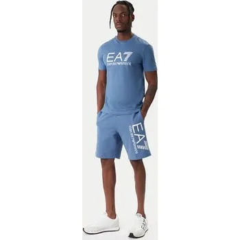 Pánské kraťasy EA7 Emporio Armani Sportovní kraťasy 7M001414 AF22266 UB064 Modrá Regular Fit L