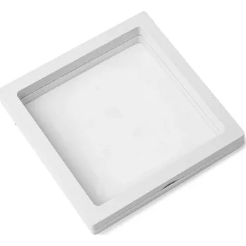 Rám na obraz 3D plovoucí rámeček bílý 14x14x2 cm