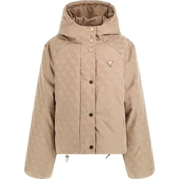 Dámská Zateplená bunda GUESS 4G BOXY PUFFER JACKET V5BL07WGLW2-FNGX – Hnědá S