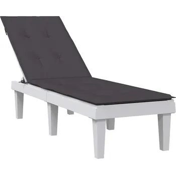 Podsedák vidaXL Poduška na polohovací židli antracitová melanž (75+105) x 50 x 4 cm