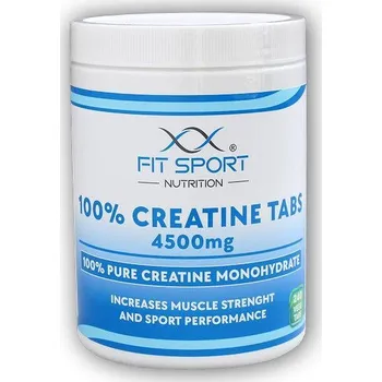 Kreatin FitSport Nutrition 100% Creatine Tabs 4500mg 240 vege tabs (VÝPRODEJ)