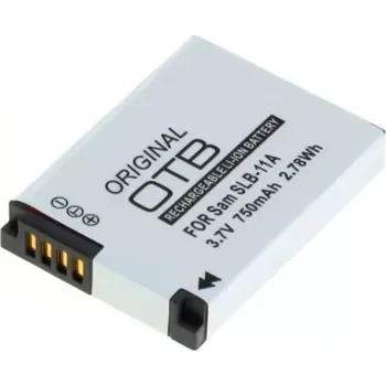 OTB Baterie Samsung SLB-11A, SLB-10A 750mAh Li-Ion 3,7V - kvalitní akumulátor pro digitální fotoaparáty, nahrazuje originál