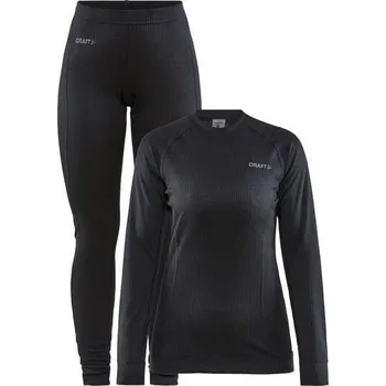 Set dámského termoprádla Craft CORE Dry Baselayer W 1909706 dámský set POUZE M - černá (VÝPRODEJ) + DÁREK