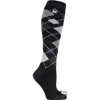 Jezdecké rukavice Zimní podkolenky HeatHolders -LITE: ARGYLE-