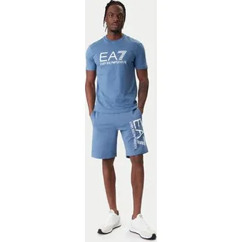 Pánská móda EA7 Emporio Armani T-Shirt 7M001412 AF22264 UB064 Modrá Regular Fit L