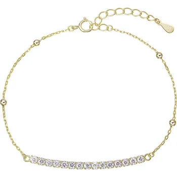 Náramek Pozlacený náramek se zirkony 13102.1