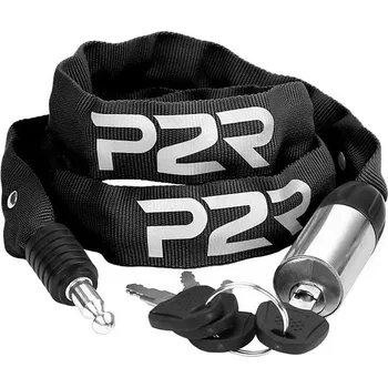 Zámek na kolo P2R AVENIR 4x1100 mm černý (Zámek na jízdní kolo P2R AVENIR 4x1100 mm, řetězový, black)