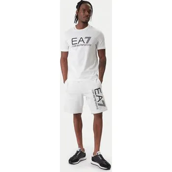 Pánské kraťasy EA7 Emporio Armani Sportovní kraťasy 7M001414 AF22266 U0002 Bílá Regular Fit L