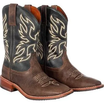 Jezdecká obuv Westernové boty Pools, hnědo-tyrkysové - vel. 46