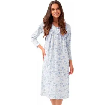 Dámské noční prádlo Dámská noční košile 338/53 LUNA modrá světlá XL