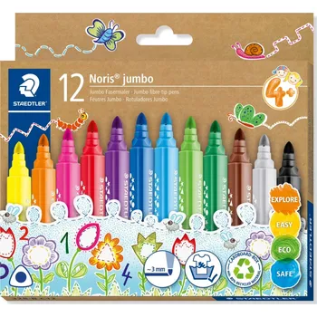 Noris Jumbo 328B fixy 12 barev trojúhelníkové 3 mm