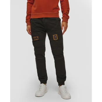 Pánská móda Černé Pánské Kapsáčové Tepláky Aeronautica Militare 252pf0743uj00505-34300