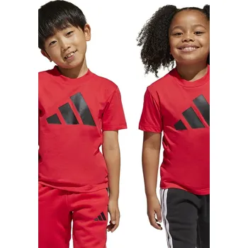 Chlapecké tričko Dětské bavlněné tričko adidas JN8007 červená 29X, vel. 110