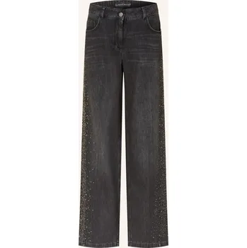 Luisa Cerano Dámské Wide Leg Džíny S Ozdobnými Kamínky, 1...