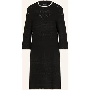 Dámské šaty Marc Cain Dámské Háčkované Šaty S 3/4 Rukávy, černá, 36