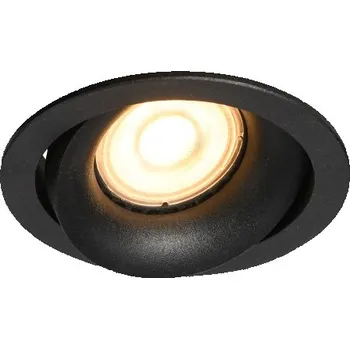 Bodové svítidlo Zapuštěné svítidlo 9 cm 1x GU10 černá ITALUX Oker DL-26260-GU10-BK