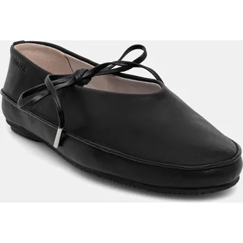 Dámské baleríny Kožené baleríny Calvin Klein BALLERINA MARY JANE STRAP LTH HW0HW02656 černá 99X, EUR 37