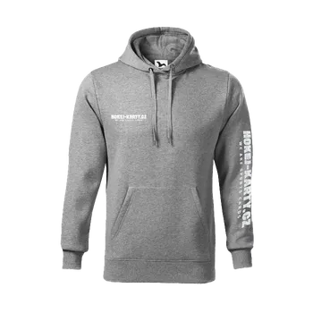 Pánská mikina Mikina s kapucou šedá HOKEJ-KARTY - pánská, L