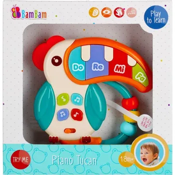 Hračka pro nejmenší Bam Bam Piano tukan