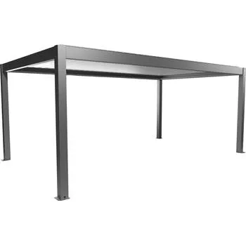 Zahradní domek BIOHORT pergola velikost 6 x 3,5 šedý křemen/stříbrná