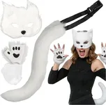 Eoshop Strój kota/lisa 4el. biały Ruhhy 26249