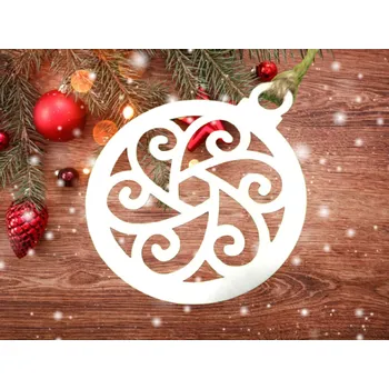 Vánoční dekorace Dary dřeva Dřevěná baňka