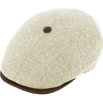 Čepice Fiebig - Headwear since 1903 Zimní retro bekovka 6-panel od Fiebig vlna - béžová Velikost: 58 cm