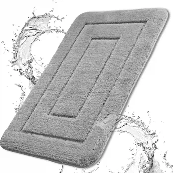 Koupelnová předložka Camerazar Absorpční protiskluzová šedá froté podložka do koupelny – pohodlí a bezpečnost pro vaši koupelnu