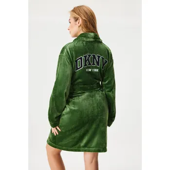 Dámský župan Hřejivý župan DKNY Elm Green krátký