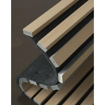 akustický panel akustický panel 3D, 60 x 260 cm T flexible dřevěná dýha v odstínu dubu