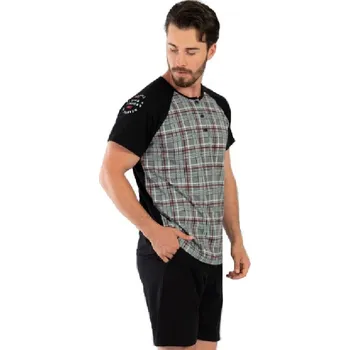 Pánské pyžamo Pánské pyžamo 1P1305 černá xl