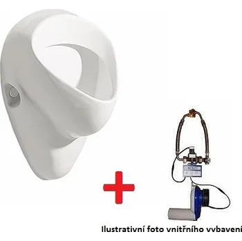 Pisoár Sanela SLP66 pisoár s radarovým splachováním SLP66RZ BLUETOOTH - s integrovaným zdrojem