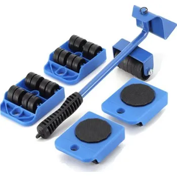 Pojezdové kolečko Sada na stěhování nábytku, nosnost 150 kg, modrá