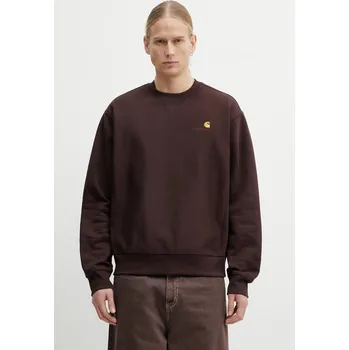 Pánská mikina Mikina Carhartt WIP American Script Sweat, M, hnědá, 89X