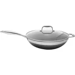 Kohersen 71111 Wok pánev s poklicí 32 cm BLACK
