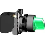 Schneider xB5AK123M5 Ovládač otočný prosvětlený s LED,1 Z+1V,230...240V-zelený