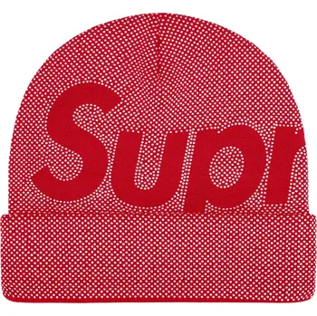 Čepice Supreme Studded Knockout Big Logo Beanie Red Velikost: ONE SIZE