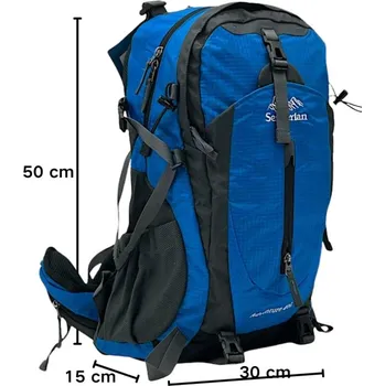 turistický batoh Senterlan Turistický batoh 40L s odvětranými zády (se síťkou na zádech) S9018 Barva: Modrý