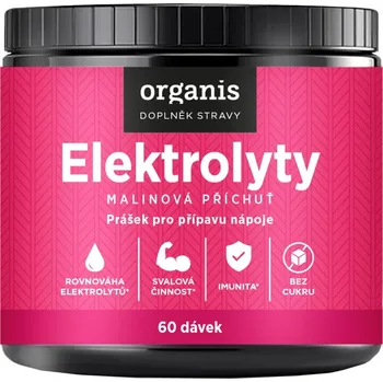 Přírodní produkt ELECTROLYTES - Elektrolyty malina 60 dávek ORGANIS