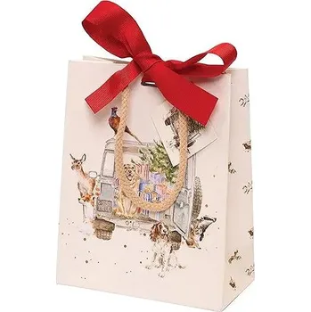 Wrendale Designs Vánoční dárková taška, malá Pejsci
