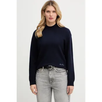 Dámský svetr Vlněný svetr A.P.C. Pull Esther WVBDK.F23373.IAK námořnická modř 59X, vel. M