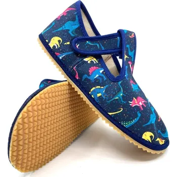 Chlapecké bačkory Bačkory Beda - Colorful Dinos úzký kotník (BFN 170020 W) 26, Vnitřní délka boty: 16,7 cm, Vnitřní šířka boty: 6,9 cm