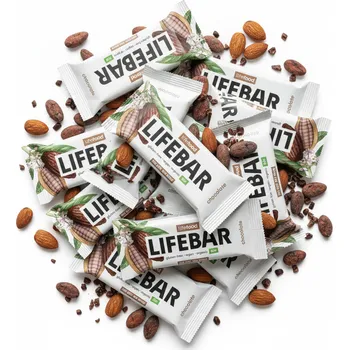 Čokoláda Lifefood Zvýhodněná sada 13 + 2 tyčinky zdarma - Lifebar čokoládová RAW BIO (15 x 40 g)