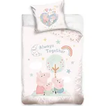 Povlečení do postýlky Prasátko Pepina Navždy Spolu