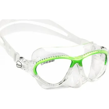 Potápěčská maska CRESSI Dětská maska MOON 5-12 let POUZE transp./zelená (VÝPRODEJ)