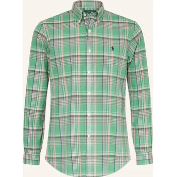 Pánská košile Polo Ralph Lauren Pánská Košile Custom Fit, zelená / lososová...