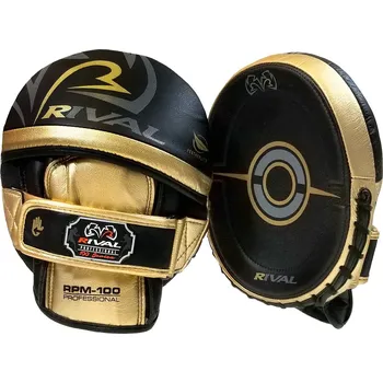 Lapa na box a MMA Boxerské lapy Rival RPM100 Professional Punch Mitts Barva: Černo-zlatá
