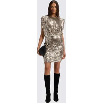 Dámské šaty Dámské šaty BOSS Orange C_Dillana 50548317 metalické Velikost: 36