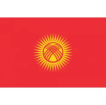 Vlajka Kyrgyzstán vlajka - 30 x 45 cm - tunel, karabina